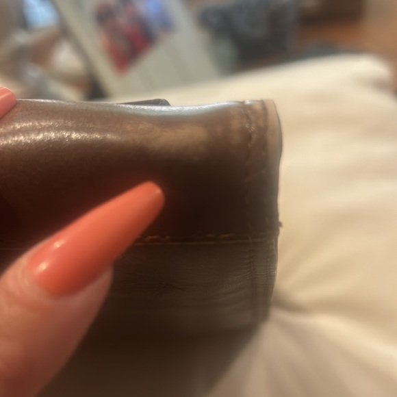 Vintage ITALY ANTONIO SCEPI Brown CLUTCH Leather Bag made for BONWIT TELLER - Picture 8 of 9